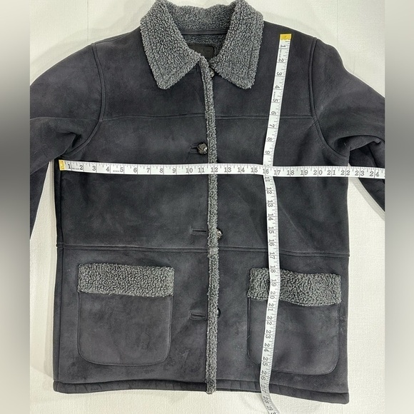 Lauren faux swede jacket winter coat black size S - Picture 6 of 13